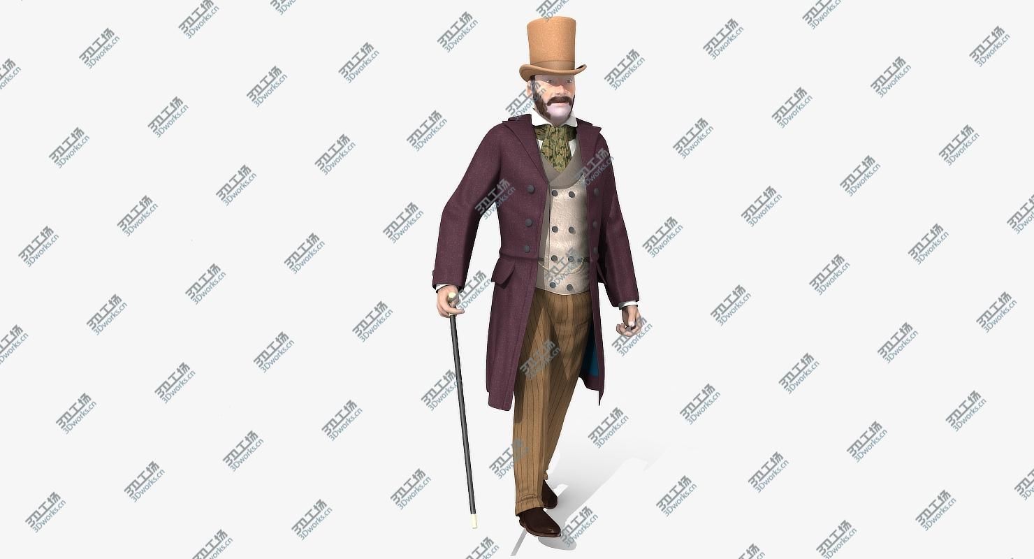 images/goods_img/2021040235/Victorian Gent - Rigged - one model 2 versions 3D model/3.jpg
